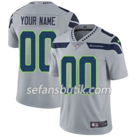 Seattle Seahawks Tröjor Custom Navy Grå - Herr